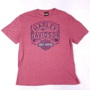 Harley-Davidson Adamec Jacksonville Shark Graphic Tee XL Red